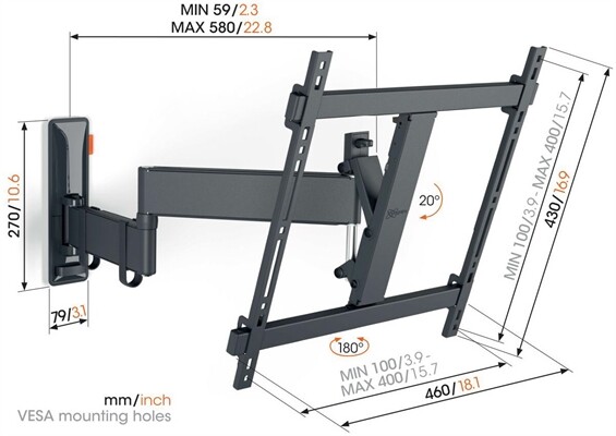 Vogels TVM 3445 Full-Motion+ (32-65")