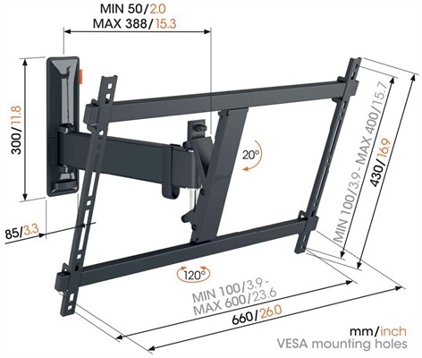 Vogels TVM 3625 Full-Motion (40-77")