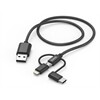 Hama 3in1 Ladekabel (1,5m)