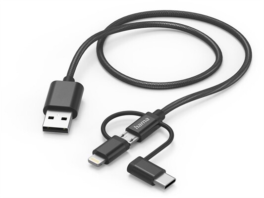 Hama 3in1 Ladekabel (1,5m)