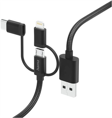 Hama 3in1 Ladekabel (1,5m)