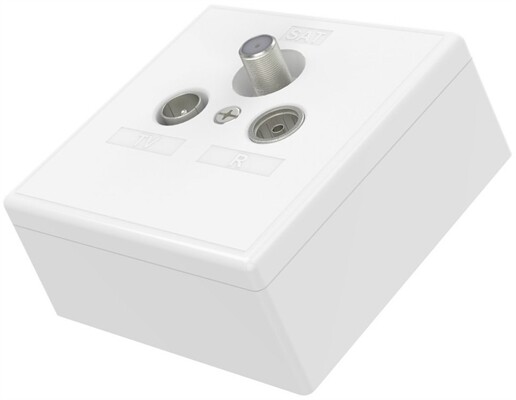 Hama Skitu Universelle Antennendose 4in1