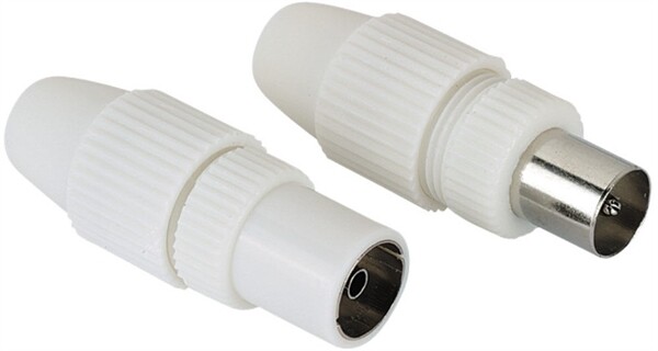 Hama Koax-Set, Stecker/Kupplung