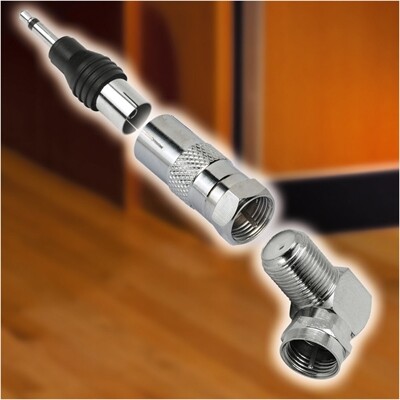 Hama F-Stecker>Koax-Kupplung