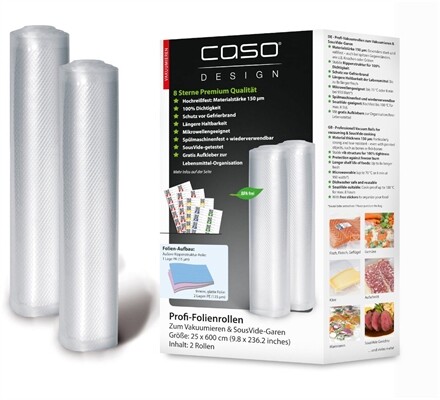 Caso Folienrollen 25 x 600 cm, 2 St.