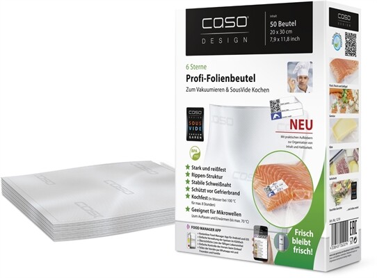 Caso Folienbeutel 20x30 - 50Stk.