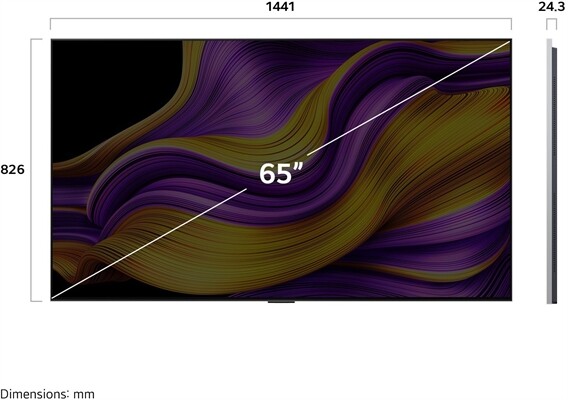 LG OLED65G58LW Aussteller