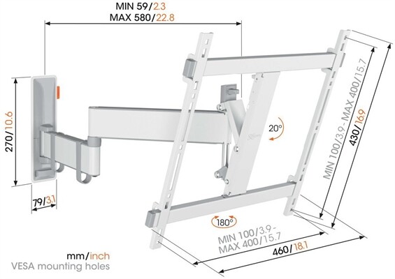 Vogels TVM 3445 Full-Motion+ (32-65")