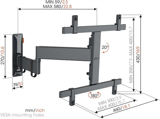 Vogels TVM 3465 Full-Motion+ (32-65")