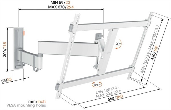 Vogels TVM 3645 (40-77")